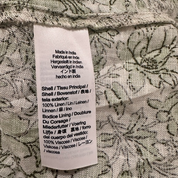 J. Crew Linen wrap dress in tossed floral - Picture 4 of 5